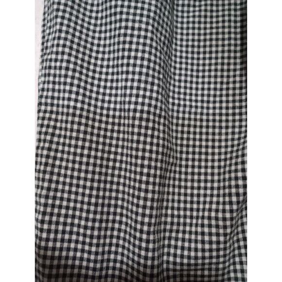 Gingham Checkered High Waist Cropped Pants Trousers Career Casual - Picture 4 of 7